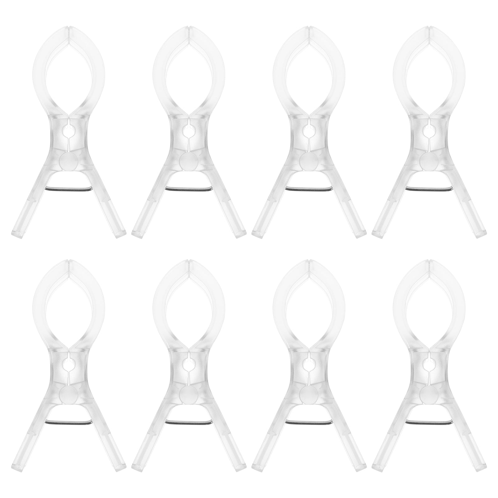 Hemoton 8pcs Beach Towel Clips Clothes Pegs Clothing Hanger Clamp Jumbo