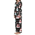 thumbnail image 2 of joogoo Pajamas Set for Women Snowman Snowflake Long Sleeve Pjs Loungewear L, 2 of 7