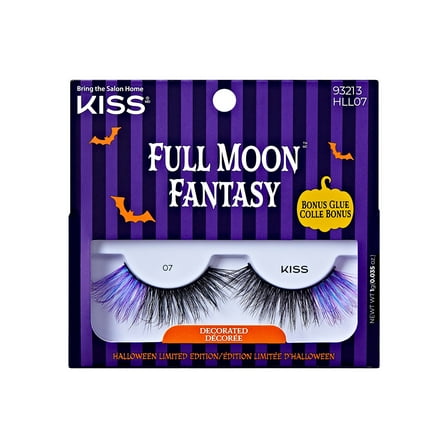 KISS Full Moon Fantasy Decorated, False Eyelashes, Flutter Fairy, 16 mm, 1 Pair