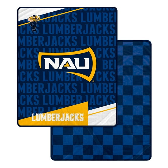 Pegasus Northern Arizona Lumberjacks 60" x 70" Diagonal Ghost Checkered Double-Sided Blanket