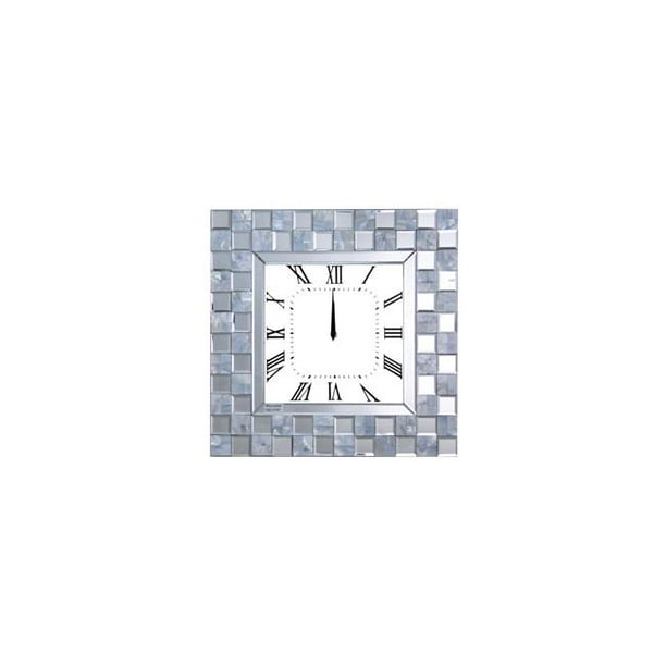 Benzara Bm184769 Mirror Accented Wooden Og Wall Clock In Square Shape 44 White 19 69 X 1 97 Com - Square Shape Wall Clock Images Benzara Bm184769 Mirror Accented Wooden Og Wall Clock In Square Shape 44 White 19 69 X 1 97 Com - Square Shape Wall Clock Images