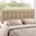 thumbnail image 2 of Modway Lily Upholstered Tufted Linen Headboard Full Size In Beige, 2 of 3