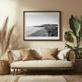 thumbnail image 3 of Salt Creek Beach 02 B&W - Photography Black and White Beach Coast Seascape Landscape Minimalist Ocean Black Framed Wall Art Print 18 x 24 inches, 3 of 4