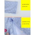 thumbnail image 6 of HWJAD 2-7 Years Kids Girl's Dresses Cotton Jersey Long Sleeve Crewneck Swing A-Line Cute Rabbit Midi Casual Polk Dot Dress, 6 of 8