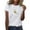 9-White, variant on T Shirts for Women Women's New Casual Fashion Printed T-Shirt Crewneck Short-Sleeved