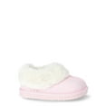 thumbnail image 5 of Wonder Nation Baby Girls Faux Fur Trim Slippers, Sizes 2M-6M, 5 of 5