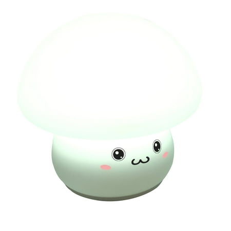 

Cute Mushroom Kids Night Light Portable Color Changing Silicone Night Light for Baby Toddler