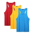 thumbnail image 4 of COOFANDY Men's 3 Pack Tank Tops Cotton Performance Sleeveless Casual Classic T Shirts, 4 of 7
