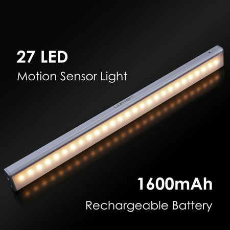 Lofter 27 Led 1500mah Battery Rechargeable Motion Sensor Closet Light Wardrobe Night Cupboard Cabinet Bar Warm Lofter 27 Led 1500mah Battery Rechargeable Motion Sensor Closet Light Wardrobe Night Cupboard Cabinet Bar Warm