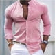 thumbnail image 1 of Camisa de hombre con degradado camisa hawaiana de verano camisa de manga larga con solapa tribal y bloques de color ropa para hombre transpirable, 1 of 6