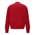 thumbnail image 6 of Womens Soft Sweater Cardigans V-Neck/Crewneck Button Down Knitwear Long Sleeve Casual Comfy Knit Fall Outerwear (S, Red), 6 of 6