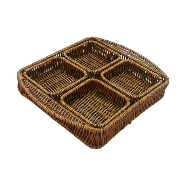 veasfak Paniers de Rangement Faits à la Main Décoratifs pour Légumes Table à Manger Café Hôtel Carré