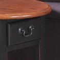thumbnail image 2 of Leick Furniture Wood Oval End Table in Slate Black, 2 of 6