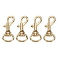 thumbnail image 1 of Uxcell Swivel Eye Bolt Snap Hook 4PCS Single Ended Bolt Snap Clips, Light Gold, 1 of 7