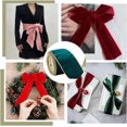 thumbnail image 6 of 10 Yards Dark Green Velvet Wired Ribbon 2.5 Inch Crushed Velvet Christmas Ribbon Decorations Sewing Ribbon for Christmas Tree Wreaths Supplies DIY Bow Knot Wreaths Making DIY, 6 of 9