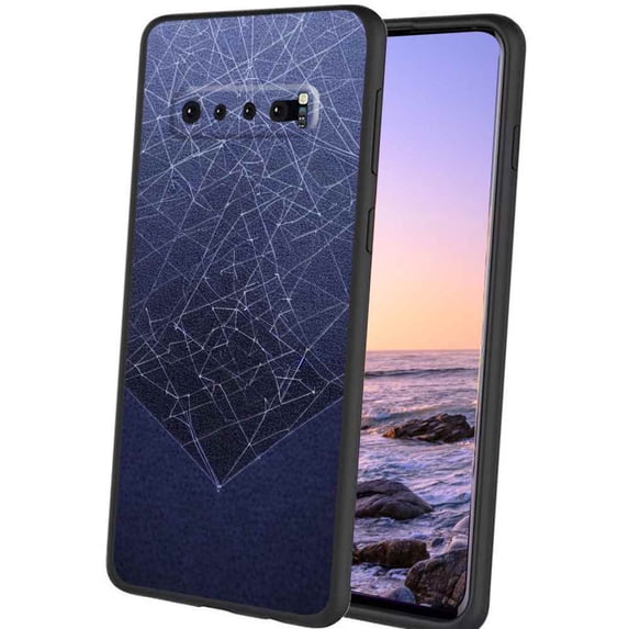 Compatible with Samsung Galaxy S10+ Plus Phone Case, Geometry Case Men Women, Flexible Silicone Shockproof Case for Samsung Galaxy S10+ Plus