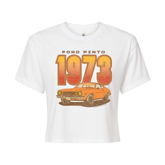 Ford - 1973 Vintage Pinto Cropped Graphic T-Shirt