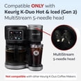 thumbnail image 2 of 2 Reusable K Cups and Basket Coffee Filter for Keurig K-Duo Hot & Iced Single Serve & Carafe Coffee Maker with MultiStream Technology (Gen 2), 2 of 4