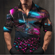 thumbnail image 1 of Camisa de lujo camisa casual cómoda camisa hawaiana de verano camisa de manga larga con solapa diseño de botones de moda transpirable, 1 of 6