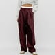 thumbnail image 2 of WILLBEST Pantalones Casuales de Verano para Mujer, con Rayas, Cintura Alta, Patchwork, Bolsillos Colgantes, Pierna Recta, Pantalones de Traje Casuales para Mujer Moderna Chica, 2 of 8