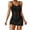 Black, variant on Delayuji Women's Knit Textured Crochet Overlay Spaghetti Strap Short Dress Beach Cover Up Swimsuit Cover Ups Blue A Polyester-Cotton Blend Spring Tops for Women