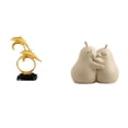 thumbnail image 1 of Figura de delfín,Colección de adornos de escritorio con figuras de delfines,sujetalibros decorativos,Sujetalibros decorativos para oficina,hogar,libros, 1 of 8