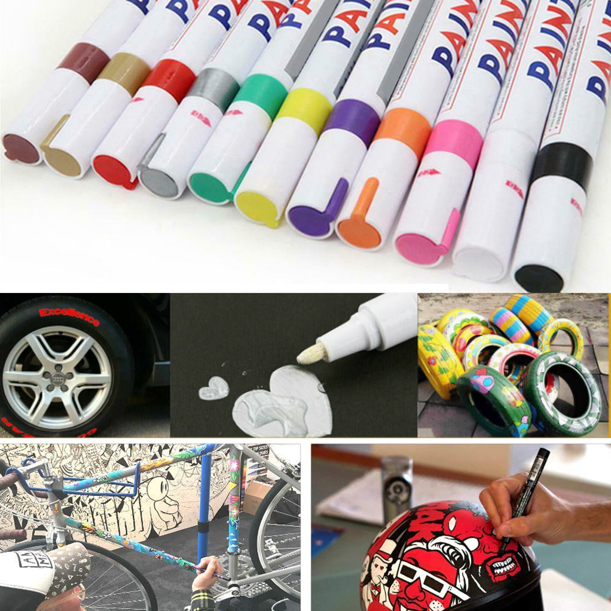 2pcs DIY Reflective Paint Pens Non-Toxic Non-Fading Waterproof