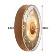 thumbnail image 2 of 12 Inch Round Non-ticking Wall Clock, Large Number Modern Quartz Battery Operated Silent Wall Clocks For Home Living Room Office Kitchen School,B, 2 of 5