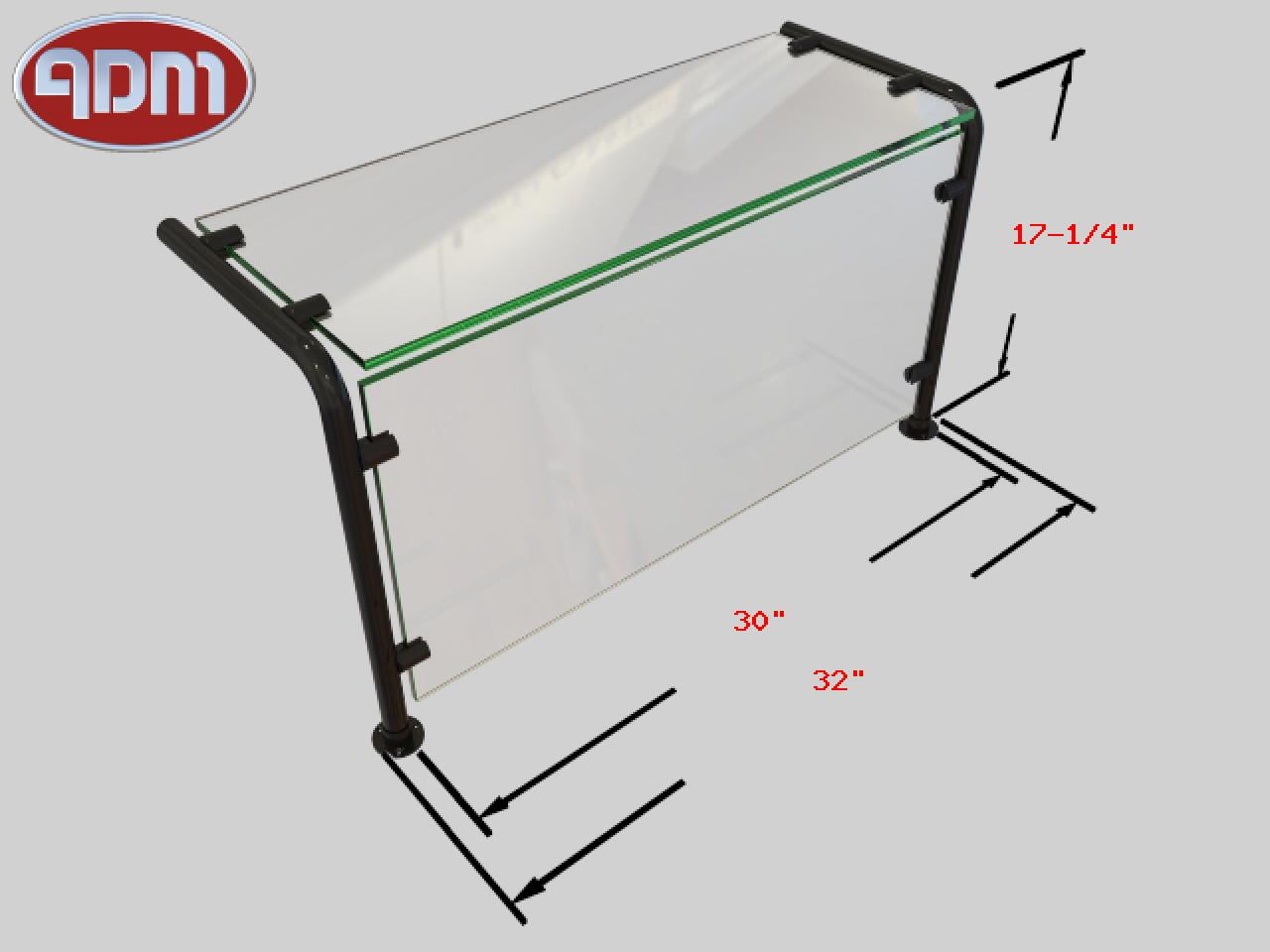 Sneeze Guard ADM Sneezeguards EP11 1BAYH171/4A30 BLK