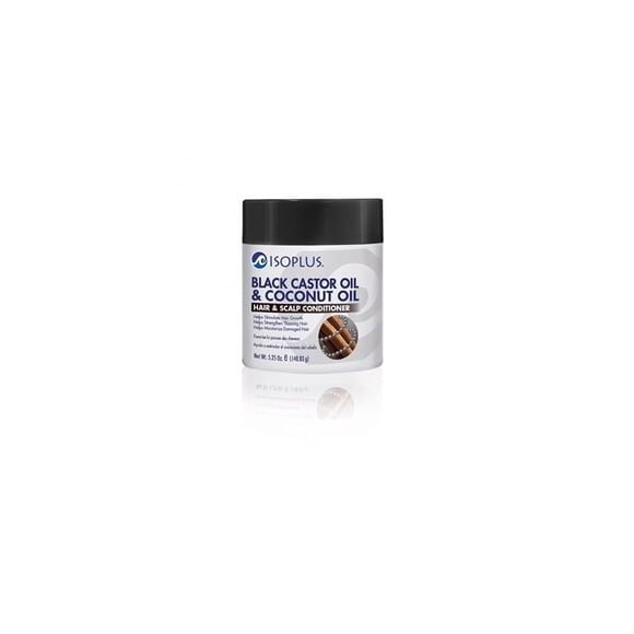 Isoplus Aceite de ricino negro y aceite de coco 5.25 oz