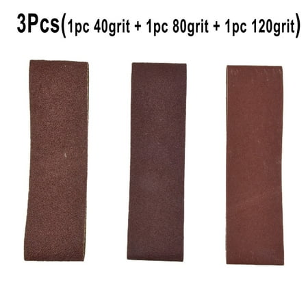 

3pcs 76*533mm 3*21 Inches Alumina Sand Abrasive Belt 40/80/120 Grit Grinding