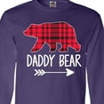 thumbnail image 4 of Inktastic Plaid Daddy Bear with Arrow Long Sleeve T-Shirt, 4 of 5