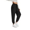 thumbnail image 2 of SWQZVT Women's Cargo Sweatpants with Pockets High Waisted Jogging Pants Drawstring Athletic Joggers Fall Trousers, 2 of 7
