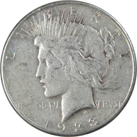 1923 S Peace Dollar F Fine 90% Silver $1 US Coin Collectible