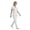 01-White, variant on Women’s Quick Dry Scrub Set, V-Neck Short Sleeve Top & Pants Medical Uniform, Breathable Moisture-Wicking Workwear with Pockets for Nurses & Healthcare Staff