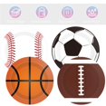 thumbnail image 3 of Platos para fiesta Fitoyplak, 40 piezas, 18 cm, temática deportiva, 3 of 6