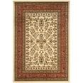 thumbnail image 4 of SAFAVIEH Lyndhurst Isadora Traditional Bordered Area Rug, Ivory/Rust, 8' x 8' Round, 4 of 7