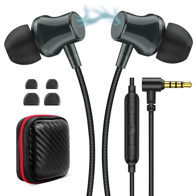 Auriculares con cable ASKUBSKU con conector de 3,5 mm para portátil