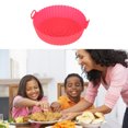 thumbnail image 4 of Air Fryer Liner Mat Silicona Horno Pizza Molde para hornear Pasteles (8.5 pulgadas rojo) Wdftyju Libre de BPA, 4 of 4