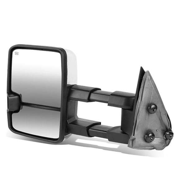 DNA Motoring TWM-030-T999-CH-SM-L For 2000 to 2002 Chevy Tahoe / GMC Yukon Chrome Powered Heated LED Turn Signal Towing Mirror (Left / Driver)