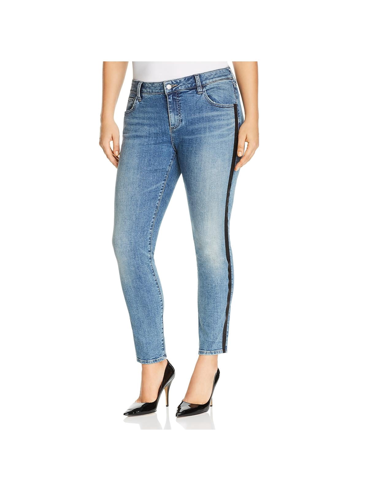 Lucky Brand Womens Plus Denim Striped 