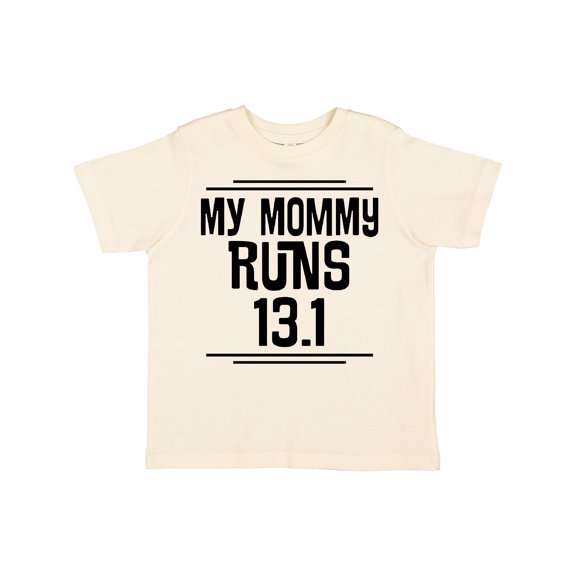 Inktastic Mommy Runs Half Marathon Boys or Girls Toddler T-Shirt