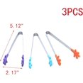 thumbnail image 2 of Pinzas de silicona de 5 pulgadas, 3 piezas, pinzas de silicona con forma de mano para alimentos, 2 of 5