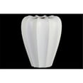 thumbnail image 1 of Urban Trends Collection 53028 Ceramic Patterned Vase with Tapered Bottom, White - Large, 1 of 2