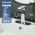 thumbnail image 4 of Yundoom Chrome Bathroom Faucet,Bathroom Sink Faucet,Waterfall Bathroom Faucet, 4 of 8