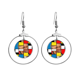 thumbnail image 1 of Presidente de Estados Unidos Los pendientes cuelgan del aro de la joyería del círculo de la gota Unbranded M, 1 of 3