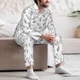 thumbnail image 7 of Sikiie Sea Turtle Mens Pajama Set, Soft Warm Long Sleeve Sleepwear, Cozy Button-Down Pjs for Men-XX-Large, 7 of 7