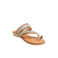 thumbnail image 1 of GC Shoes Womens Harmonie Rhinestone Toe Loop Slide Sandals, 1 of 3