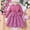 Hot Pink, variant on Elegant Girls Dress for Everyday Wear Solid Rose Pattern Floral Design Suitable for Spring Summer Kids Fashion Dress