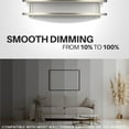 thumbnail image 4 of DYMOND 14" LED Ceiling Light Flush Mount Dimmable Brushed Nickel Double Ring Bedroom, 4 of 7